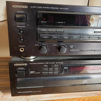 LOT 34: Kenwood 5 Disk CD Player with Audio-Video Stereo Receiver