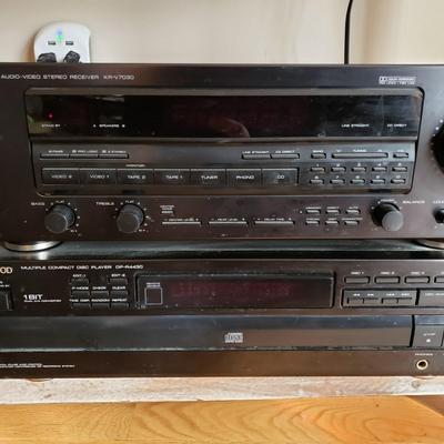 LOT 34: Kenwood 5 Disk CD Player with Audio-Video Stereo Receiver