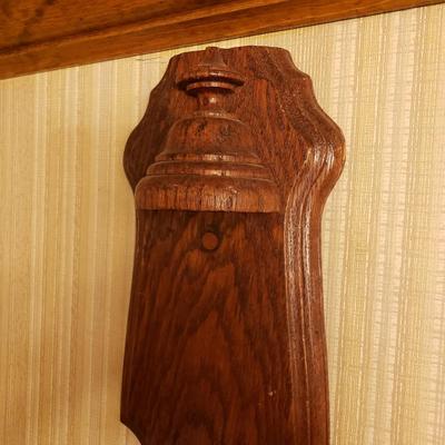 LOT 43: Home Decor: Enamel Pail, "Head" Sign, Wood & Metal Wall Sconce & NIP Martha Stewart Chair Pads