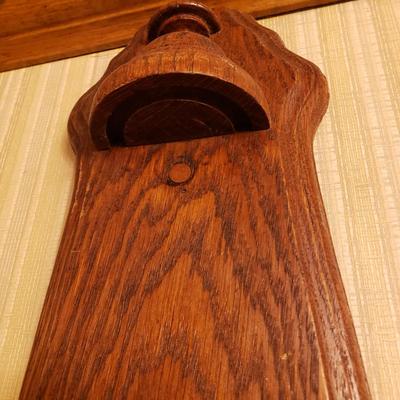 LOT 43: Home Decor: Enamel Pail, "Head" Sign, Wood & Metal Wall Sconce & NIP Martha Stewart Chair Pads