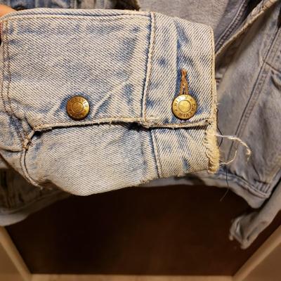 LOT 48: Vintage Woolrich Buffalo Plaid & Calvin Klein Jean Jacket