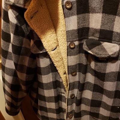 LOT 48: Vintage Woolrich Buffalo Plaid & Calvin Klein Jean Jacket