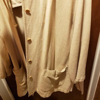 LOT 49: Vintage Camel Hair Coat, Italian Made Coat & Calvin Klein Lightweight Hooded Jacket