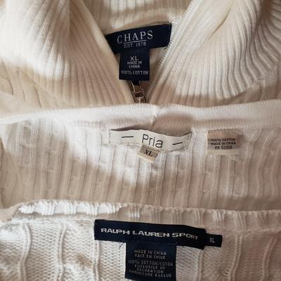 LOT 82: Assortment of Ladies Sweaters Vintage & New-Planet, Banana Republic, LL Bean, Ralph Lauren & More