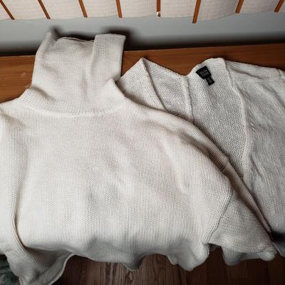 LOT 82: Assortment of Ladies Sweaters Vintage & New-Planet, Banana Republic, LL Bean, Ralph Lauren & More