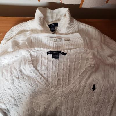 LOT 82: Assortment of Ladies Sweaters Vintage & New-Planet, Banana Republic, LL Bean, Ralph Lauren & More