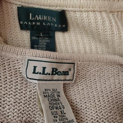 LOT 82: Assortment of Ladies Sweaters Vintage & New-Planet, Banana Republic, LL Bean, Ralph Lauren & More