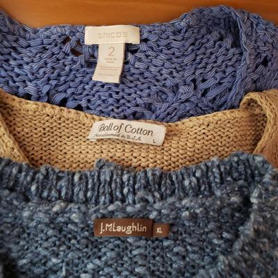 LOT 82: Assortment of Ladies Sweaters Vintage & New-Planet, Banana Republic, LL Bean, Ralph Lauren & More