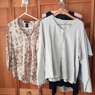 LOT 91: Assortment of Women's Tops-Calvin Klein, J.McMaughlin, Bella Amore Italy & More