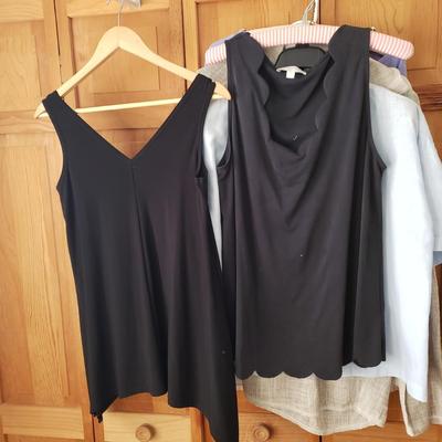 LOT 91: Assortment of Women's Tops-Calvin Klein, J.McMaughlin, Bella Amore Italy & More