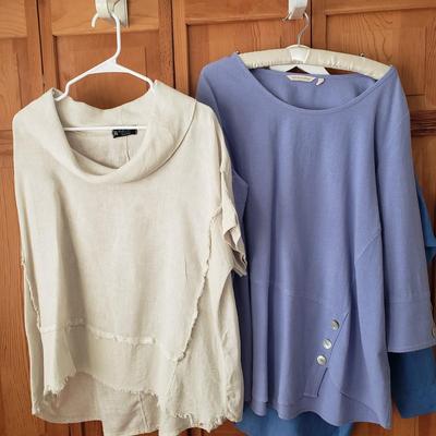 LOT 91: Assortment of Women's Tops-Calvin Klein, J.McMaughlin, Bella Amore Italy & More