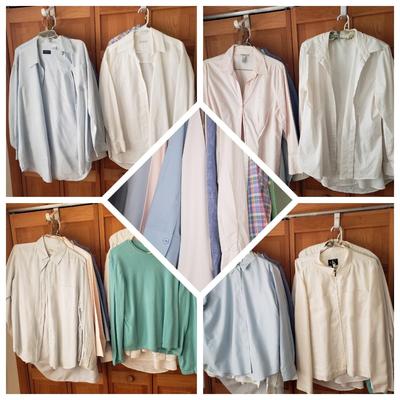 LOT 92: Collection of Casual Tops by Orvis, LL Bean, Ann Taylor, Ralph Lauren & More