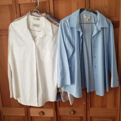 LOT 92: Collection of Casual Tops by Orvis, LL Bean, Ann Taylor, Ralph Lauren & More