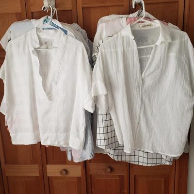 LOT 93: Summer Linen Tops & More- Eileen Fisher, Anthropologie, Banana Republic & Others