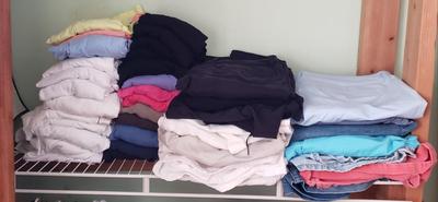 LOT 95: Over 50 Pieces of Women's Clothing-Shorts, Tanks, Leggings, Tshirts