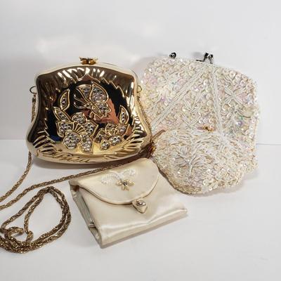 LOT 98: Collection of Vintage Beaded Purses & Jewelry Storage Pouch