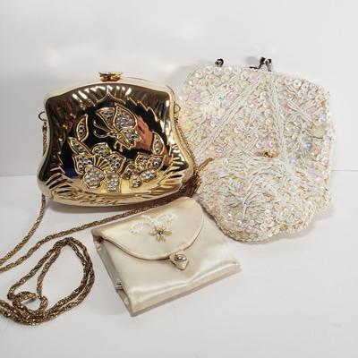 LOT 98: Collection of Vintage Beaded Purses & Jewelry Storage Pouch
