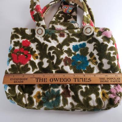 LOT 102: Vintage Handmade Retro Tapestry Bag & Beaded/Woven Purse