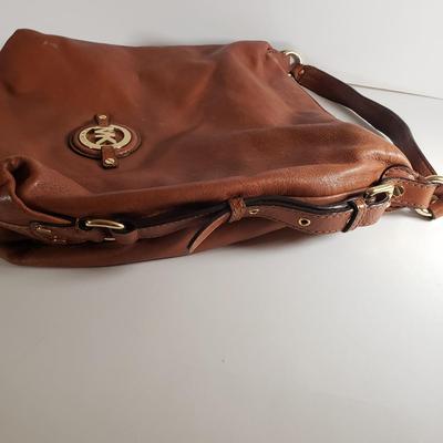 LOT 103: Michael Kors Leather Hobo Bag & Black Clutch