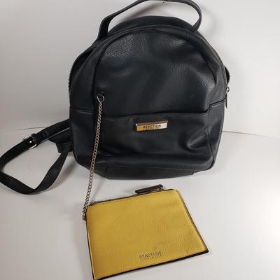 LOT 105: Kenneth Cole Mini Backpack with Wallet, Kyodan Belt Bag, Sondra Roberts Squared Makeup Bag