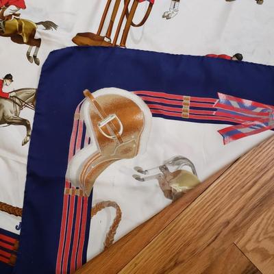 LOT 107: Pair of Hermes Style Scarves