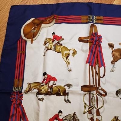 LOT 107: Pair of Hermes Style Scarves