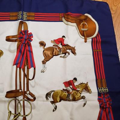 LOT 107: Pair of Hermes Style Scarves
