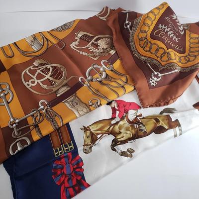 LOT 107: Pair of Hermes Style Scarves