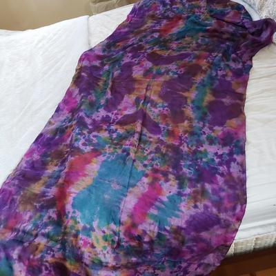 LOT 165: Assortment of Colorful Scarves-Different Sizes & Materials