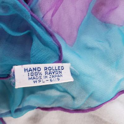 LOT 165: Assortment of Colorful Scarves-Different Sizes & Materials