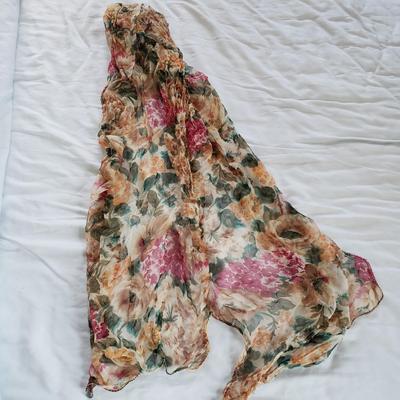 LOT 165: Assortment of Colorful Scarves-Different Sizes & Materials