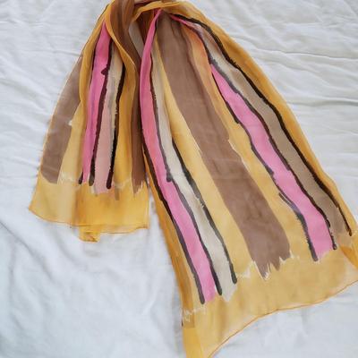LOT 165: Assortment of Colorful Scarves-Different Sizes & Materials