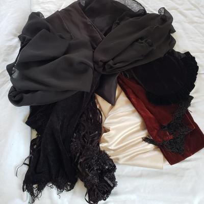 LOT 166: Variety of Scarves in Different Styles & Materials