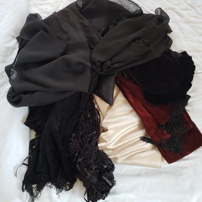 LOT 166: Variety of Scarves in Different Styles & Materials