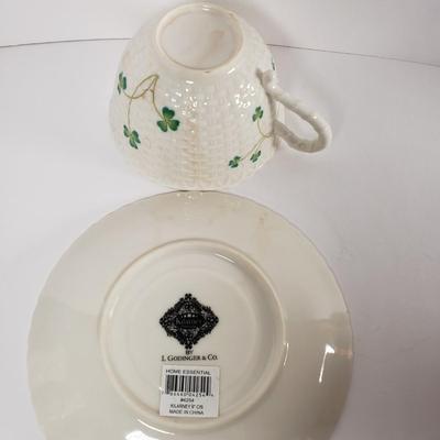 LOT 172: Irish Porcelain & Ceramics Collection-Belleek, Carrigcraft, I. Godinger & More