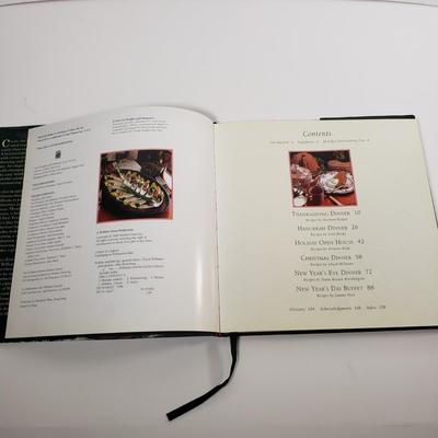 LOT 177: Vintage West Bend Penguin Server, Holiday Entertaining Books & Set of 16 Snowman Plates by Janet Stever