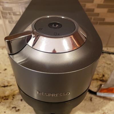 LOT 179: Nespresso Vertuo Pop Coffee Machine with Capsule Dispenser, Keurig Coffee Maker with Pod Storage Rack & Accessories,...