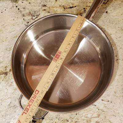 LOT 185: Pots & Pans- Cuisinart, Logde, Wolfgang Puck, WearEver & Silampos