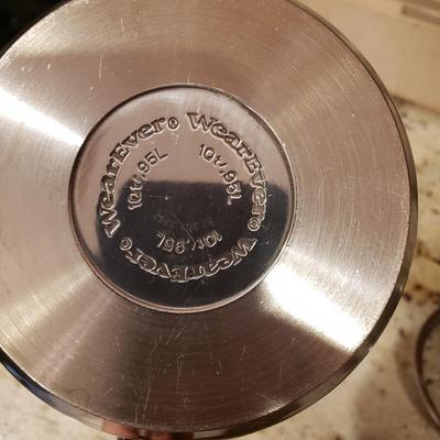 LOT 185: Pots & Pans- Cuisinart, Logde, Wolfgang Puck, WearEver & Silampos