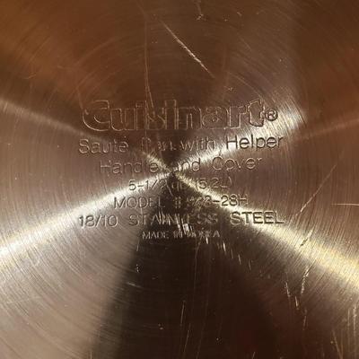 LOT 185: Pots & Pans- Cuisinart, Logde, Wolfgang Puck, WearEver & Silampos
