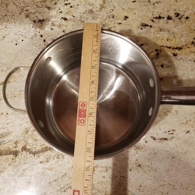 LOT 185: Pots & Pans- Cuisinart, Logde, Wolfgang Puck, WearEver & Silampos