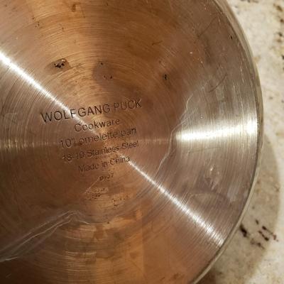 LOT 185: Pots & Pans- Cuisinart, Logde, Wolfgang Puck, WearEver & Silampos