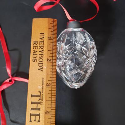 LOT 188: Collection of Crystal Ornaments-Gorham, Baldwin & More