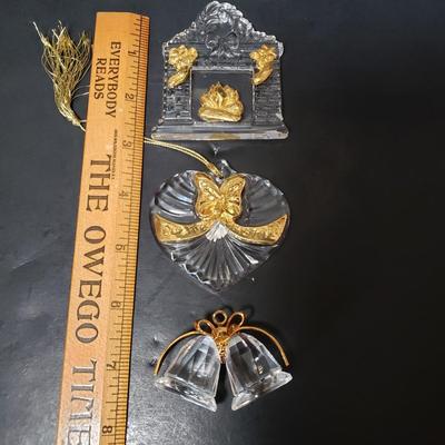 LOT 188: Collection of Crystal Ornaments-Gorham, Baldwin & More