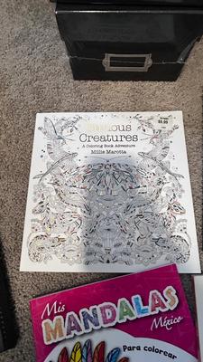 SUPER COOL COLORING BOOKS, AND SMALL FILING BOXES