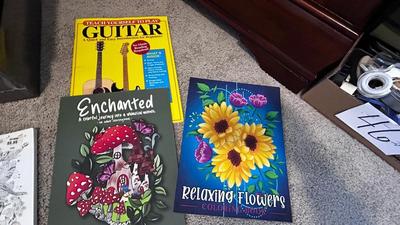 SUPER COOL COLORING BOOKS, AND SMALL FILING BOXES