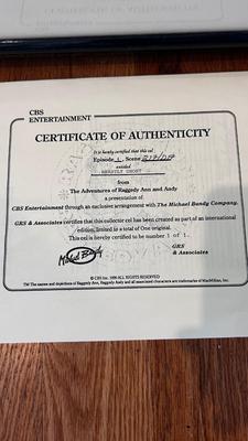 CBS PICTURES EPISODE 4 SCENE 217 ORIGINAL THE ADVENTURES OF RAGGEDY ANN AND ANDY