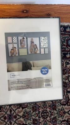 PAINTING BY AN UNKNOWN ARTIST AND TWO PHOTO FRAMES