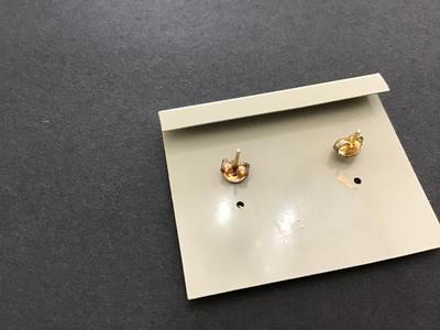 Vintage Cloisonne Earrings. New on Card