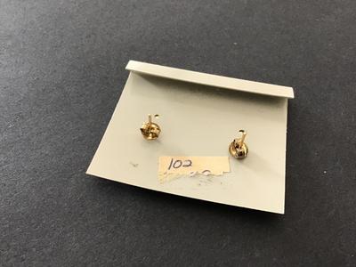 Vintage Cloisonne Earrings new on card